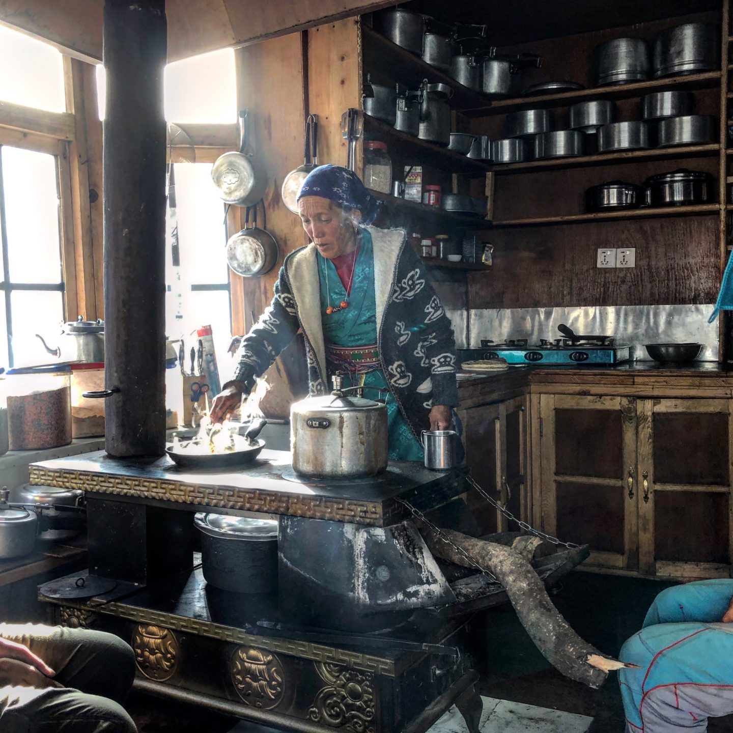 Langtang. In the kitchen.